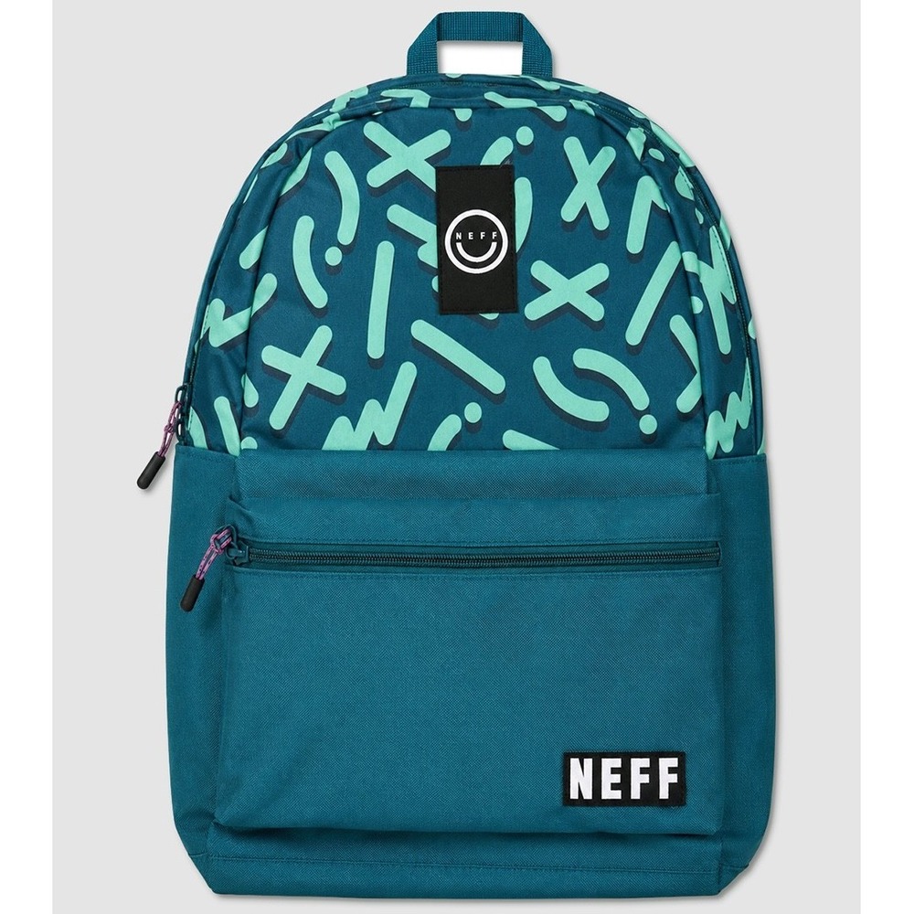 Neff Structure Backpack - NWT  Turquoise / Multi (18" x 14" x 4.5") - #49847-GAR